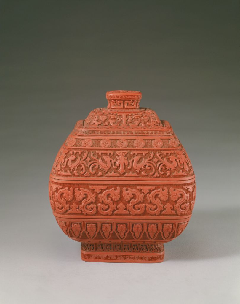 图片[1]-Red antique copper pot box-China Archive